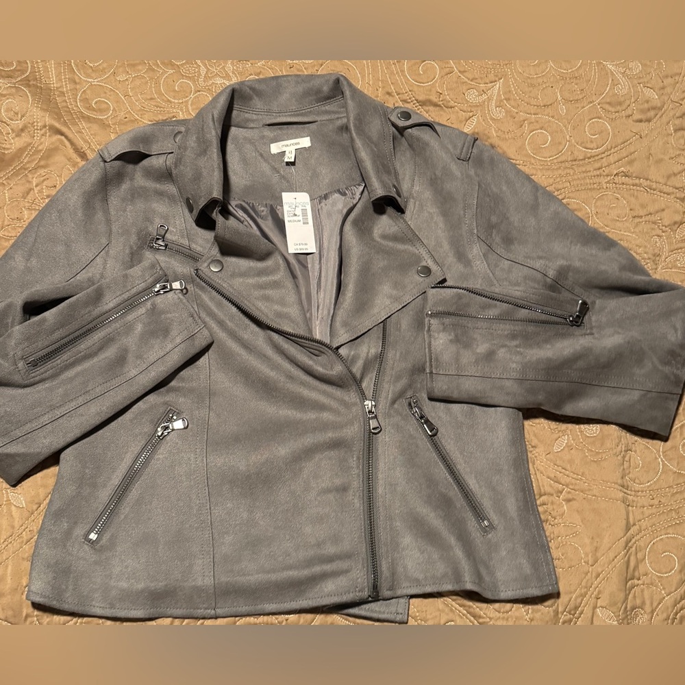 Maurices Gray Suede jacket. **Brand New**